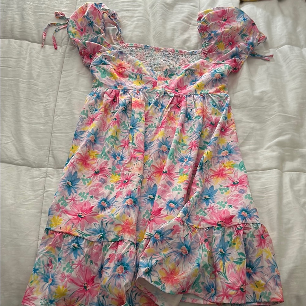 Floral Puff Sleeve Dress